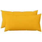 Kussenset 40x80 cm lichtgeel stof