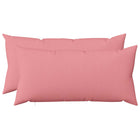 Kussen set 2 st roze 40x80 cm polyester