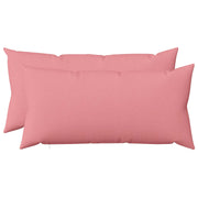 Kussen set 2 st roze 40x80 cm polyester
