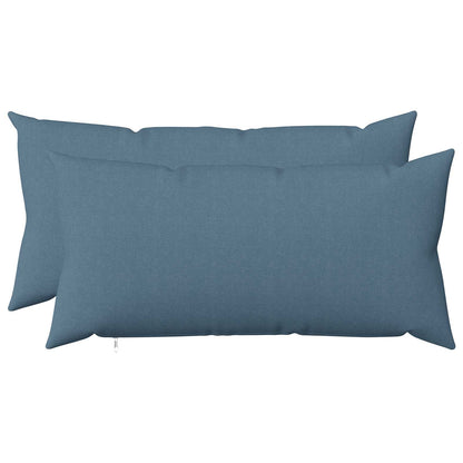 Kussen met kussen HEERLEN 2 st Jeans Blauw Stof