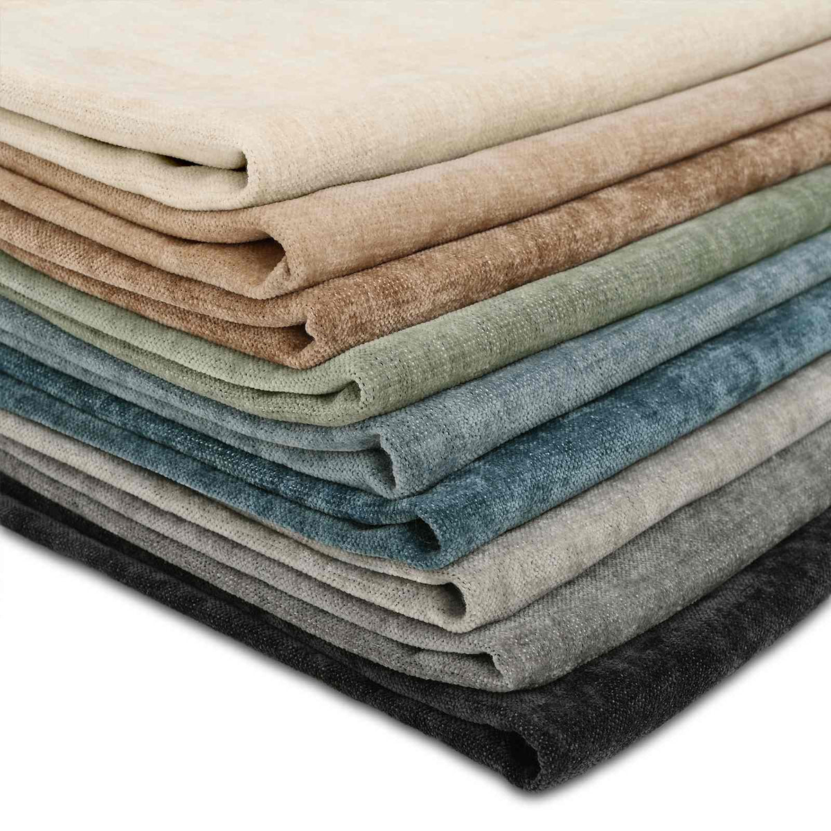 Kussen met kussen HEERLEN 12 st Taupe Chenille Stof