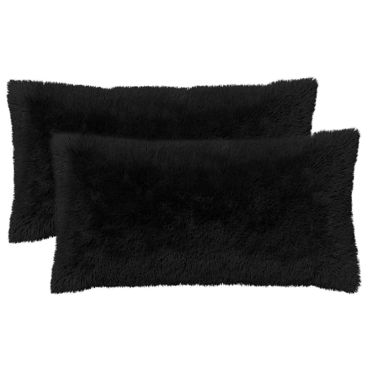 Kussen met kussen HEERLEN 12 st Zwart PV Fleece