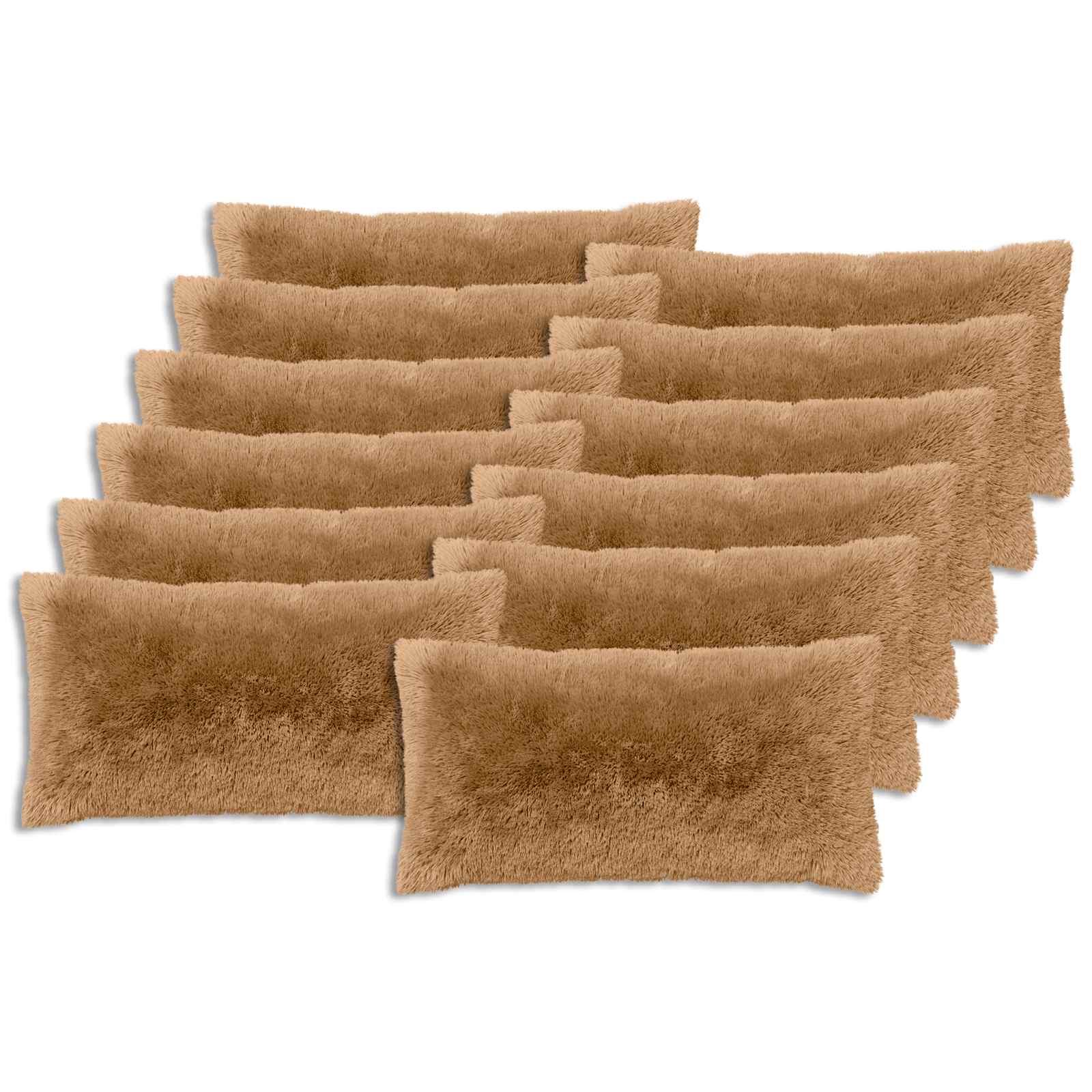 Kussen met kussen HEERLEN 12 st Taupe PV Fleece