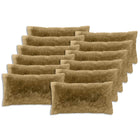 Kussen 40x80 cm lichtgrijs PV fleece (2 stuks)