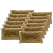 Kussen 40x80 cm lichtgrijs PV fleece (2 stuks)