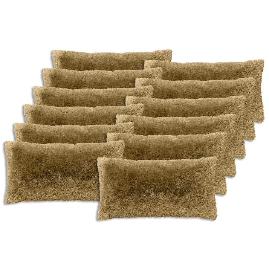 Kussen met kussen HEERLEN 2 st Lichtgrijs PV Fleece