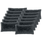 Kussens met kussensloop 12 stuks 40x80 cm antraciet