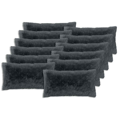 Kussen met kussen HEERLEN 12 st Antraciet PV Fleece