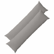 Kussenset 2 stuks 40x145 cm wolkengrijs polyester