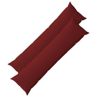 Kussens 2 st wijnrood 40x145 cm polyester