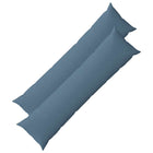 Kussenset 2 stuks 145x40 cm jeans blauw polyester