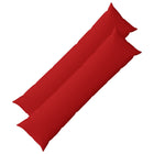Vloerkussen set 2 st 40x145 cm rood polyester