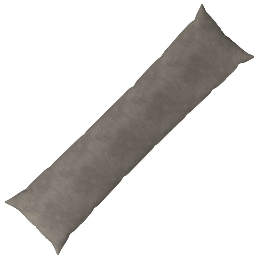 Kussen met kussen HEERLEN Lichtgrijs 40 x 145 cm fluweel