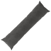 Sierkussen donkergrijs 40 x 145 cm fluweel