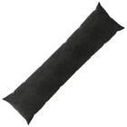 Lange kussen 40x145 cm zwart fluweel