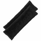 Kussen 40x145 cm zwart PV fleece