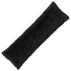 Kussen set 2 stuks 40x145 cm zwart PV fleece