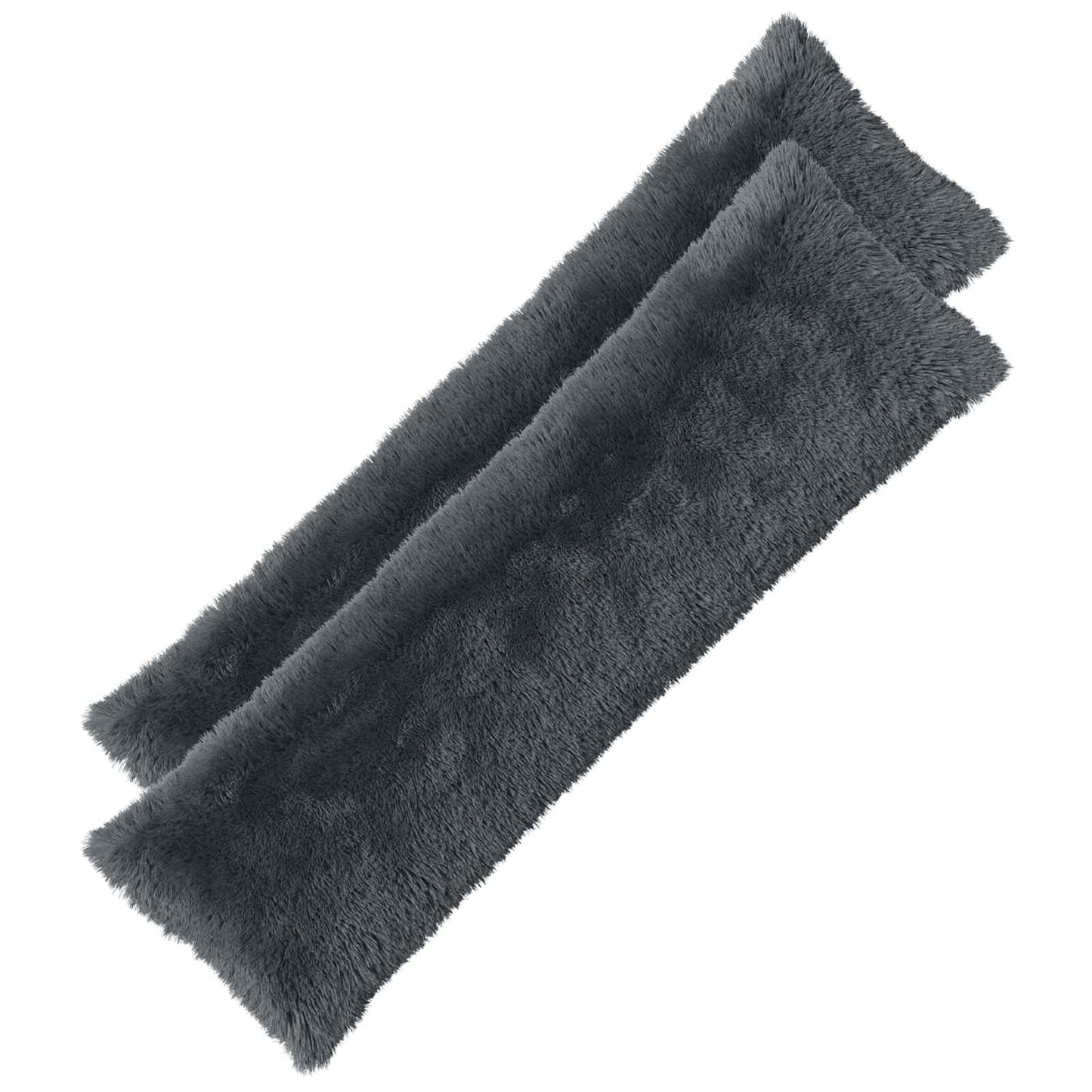 Kussen met kussen HEERLEN 2 st Antraciet PV Fleece