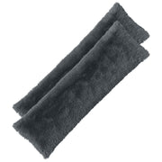 Kussen set 2 stuks 40x145 cm antraciet PV fleece