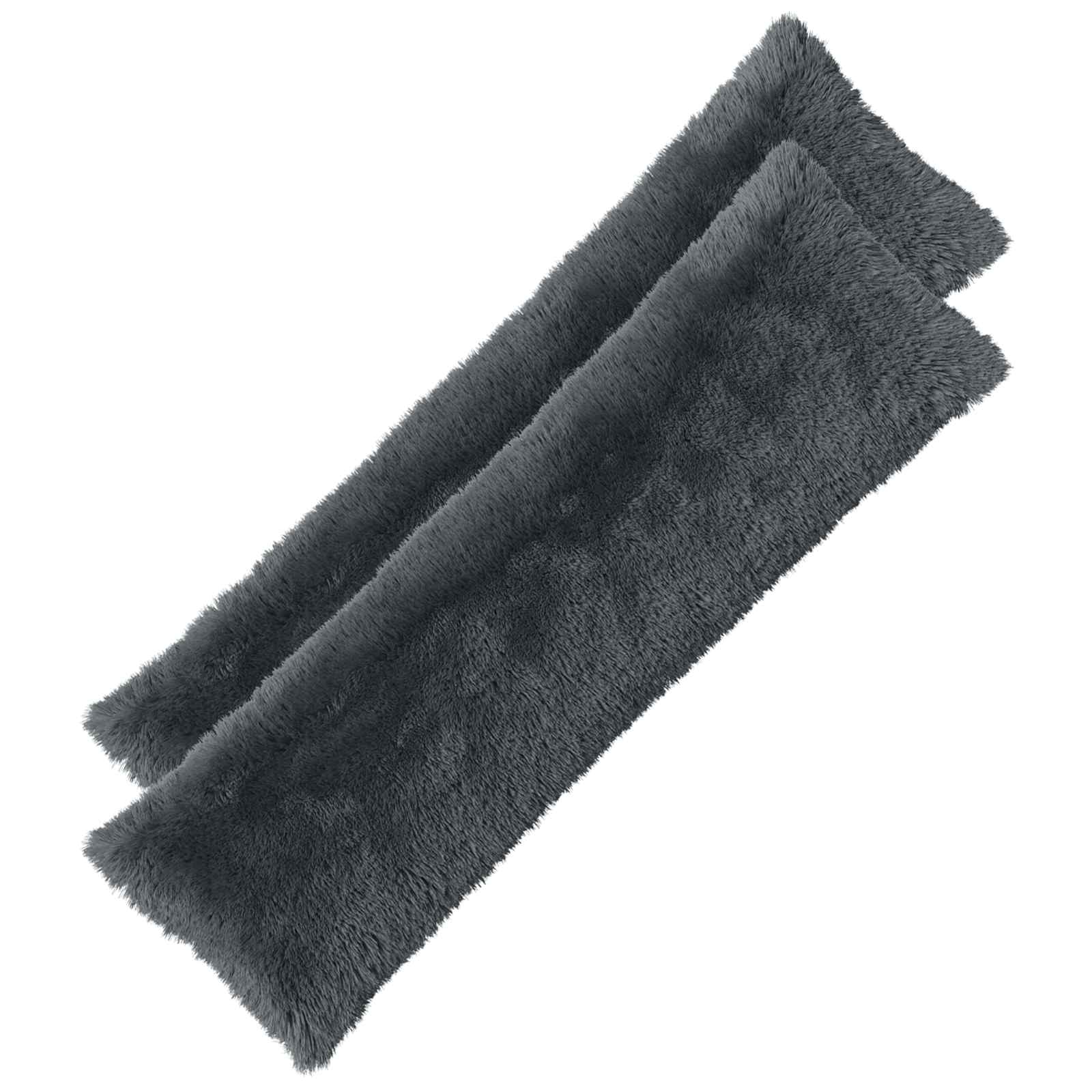 Kussen met kussen HEERLEN 2 st Antraciet PV Fleece
