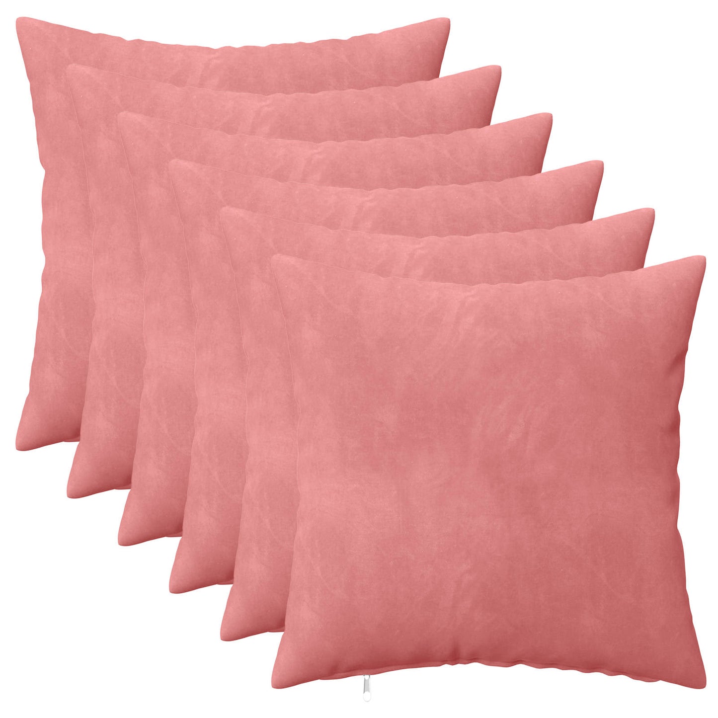 Kussen met kussen HEERLEN 6 st Roze fluweel