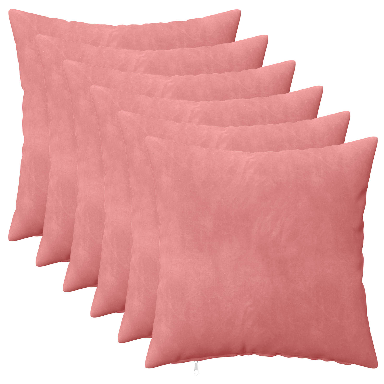 Kussen met kussen HEERLEN 6 st Roze fluweel