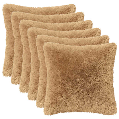 Kussen met kussen HEERLEN 2 st Taupe PV Fleece