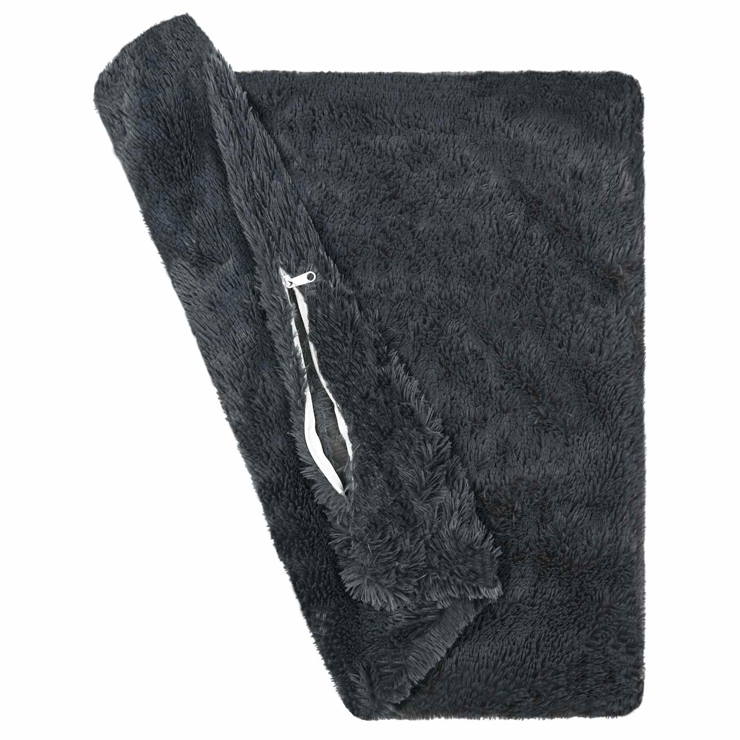 Kussen met kussen HEERLEN 12 st Antraciet PV Fleece