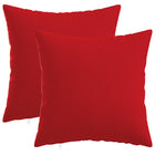 Sierkussens set 2 stuks 50x50 cm rood stof