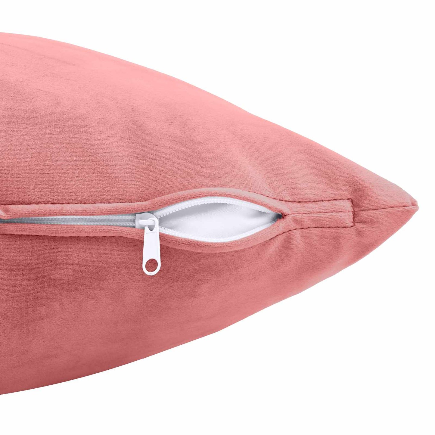 Kussen met kussen HEERLEN 2 st Roze fluweel