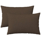 Sierkussens 2 st taupe 50x70 cm