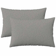 Sierkussen 50x70 cm wolkengrijs polyester 2 stuks