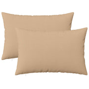 Kussen 50x70 cm crèmekleurig set van 2