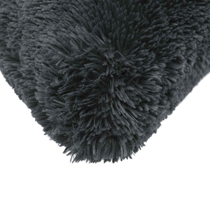 Kussen met kussen HEERLEN 2 st Antraciet PV Fleece