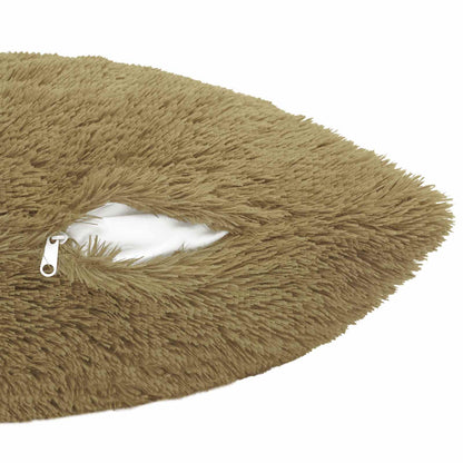 Kussen met kussen HEERLEN 2 st Lichtgrijs PV Fleece