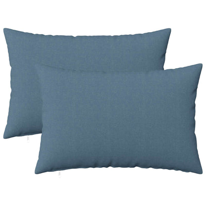 Kussen met kussen HEERLEN 2 st Jeans Blauw Stof
