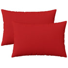 Kussenset 50x80 cm rood polyester 2 stuks