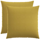 Sierkussens set 2x 60x60 cm lichtgroen polyester