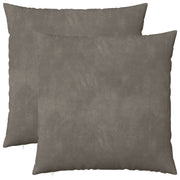 Kussen 60x60 cm lichtgrijs fluweel (2 st)