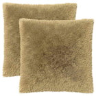 Kussenset 60x60 cm lichtgrijs PV fleece 2 stuks