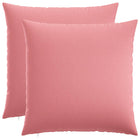 Sierkussens roze 70x70 cm set van 2
