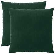 Sierkussen set 70x70 cm donkergroen fluweel 2 stuks