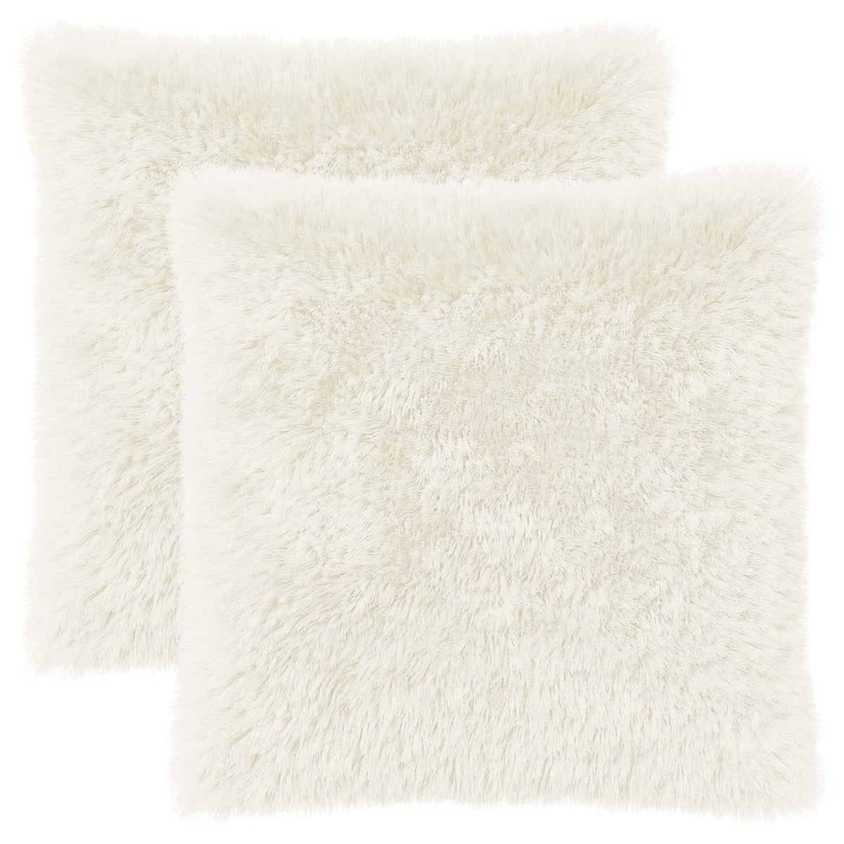 Kussen met kussen HEERLEN 2 st Wit PV Fleece