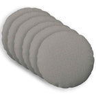 Sierkussens 6 stuks rond 30 cm wolkengrijs polyester
