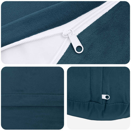 Kussen met kussen HEERLEN 6 st Blauw fluweel