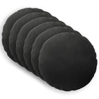Kussen 6 stuks 30 cm Ø zwart fluweel