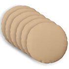 Sierkussens rond 6 stuks crèmekleurig 40 cm