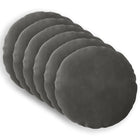 Sierkussens set 6 st donkergrijs fluweel 40 cm