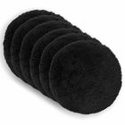 Kussen Heerlen Ø40 cm PV fleece zwart 2 stuks