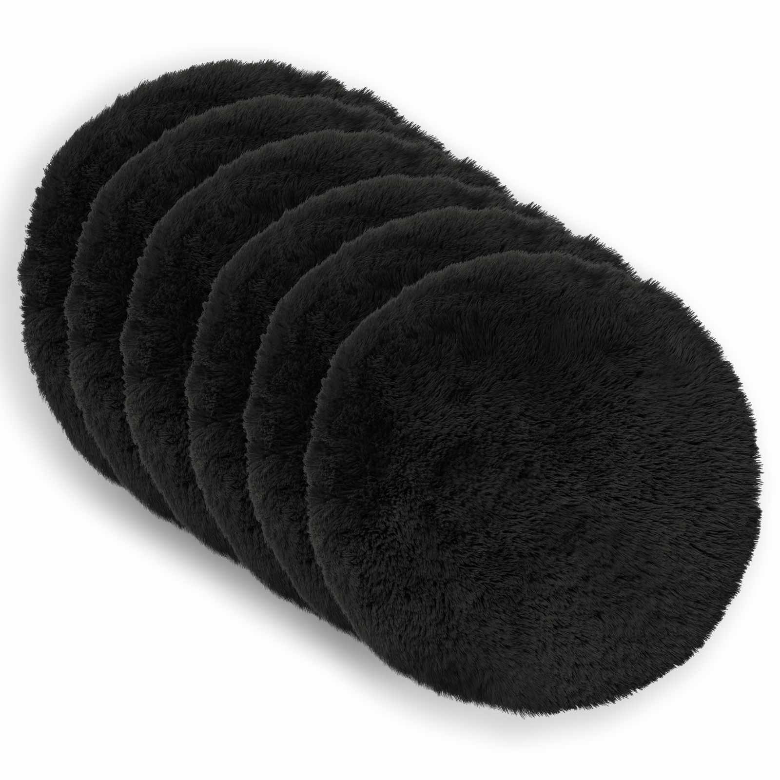Kussen met kussen HEERLEN 2 st Zwart PV Fleece